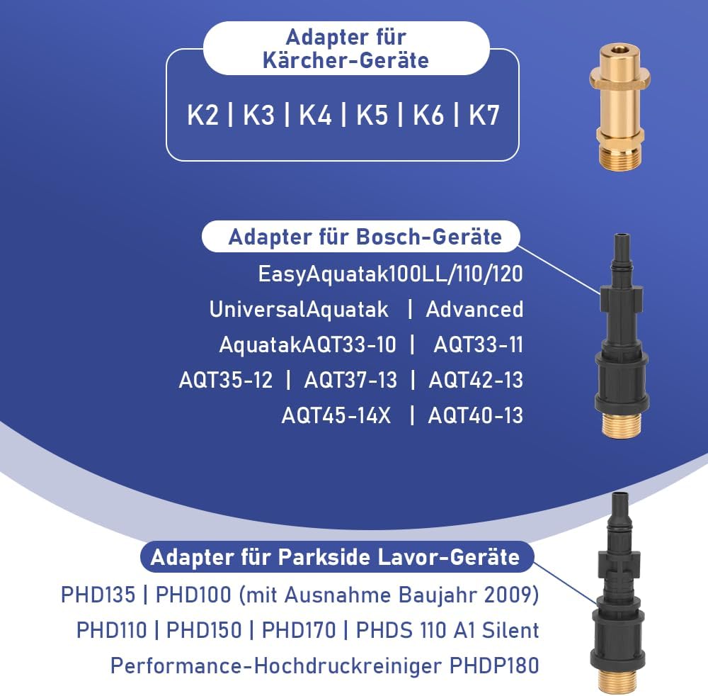 Vrietina 10m Rohrreinigungsschlauch Set – Für Kärcher & Bosch