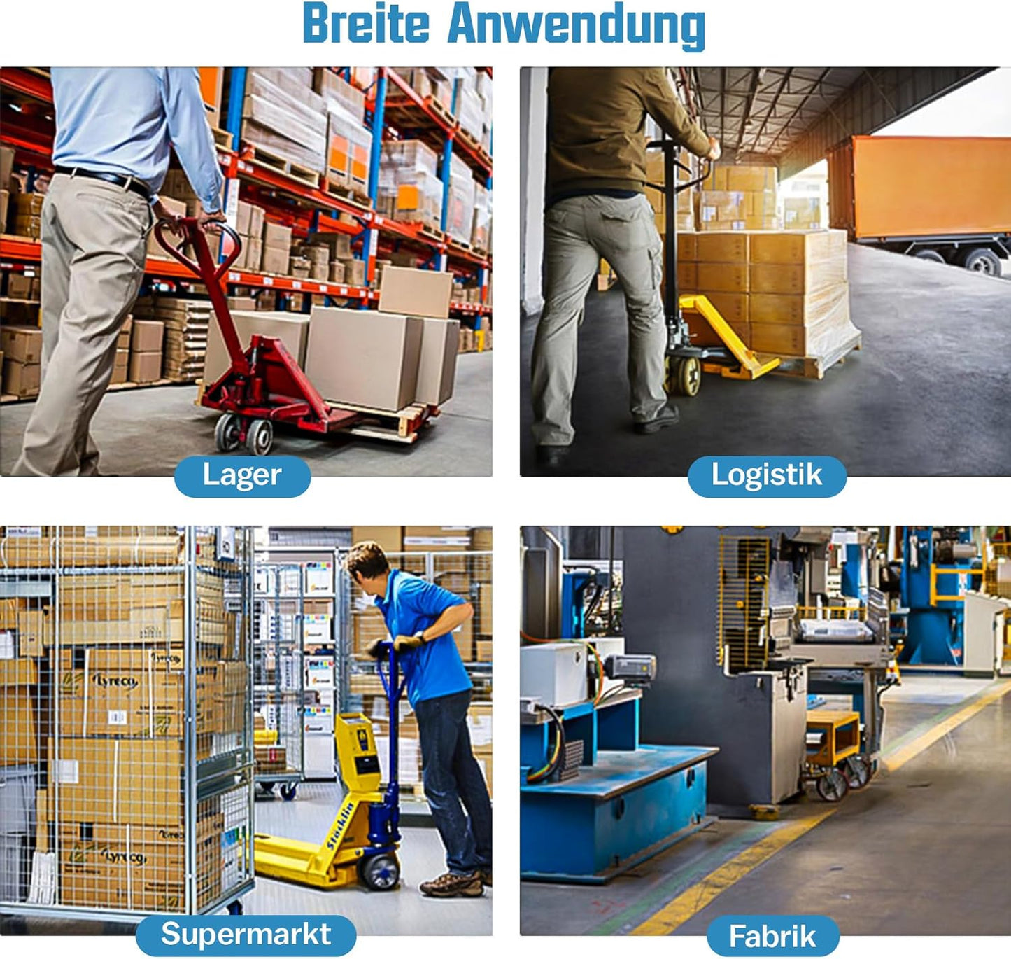 Vrietina 70x60mm Nylon Hubwagenrollen – 4 Stück