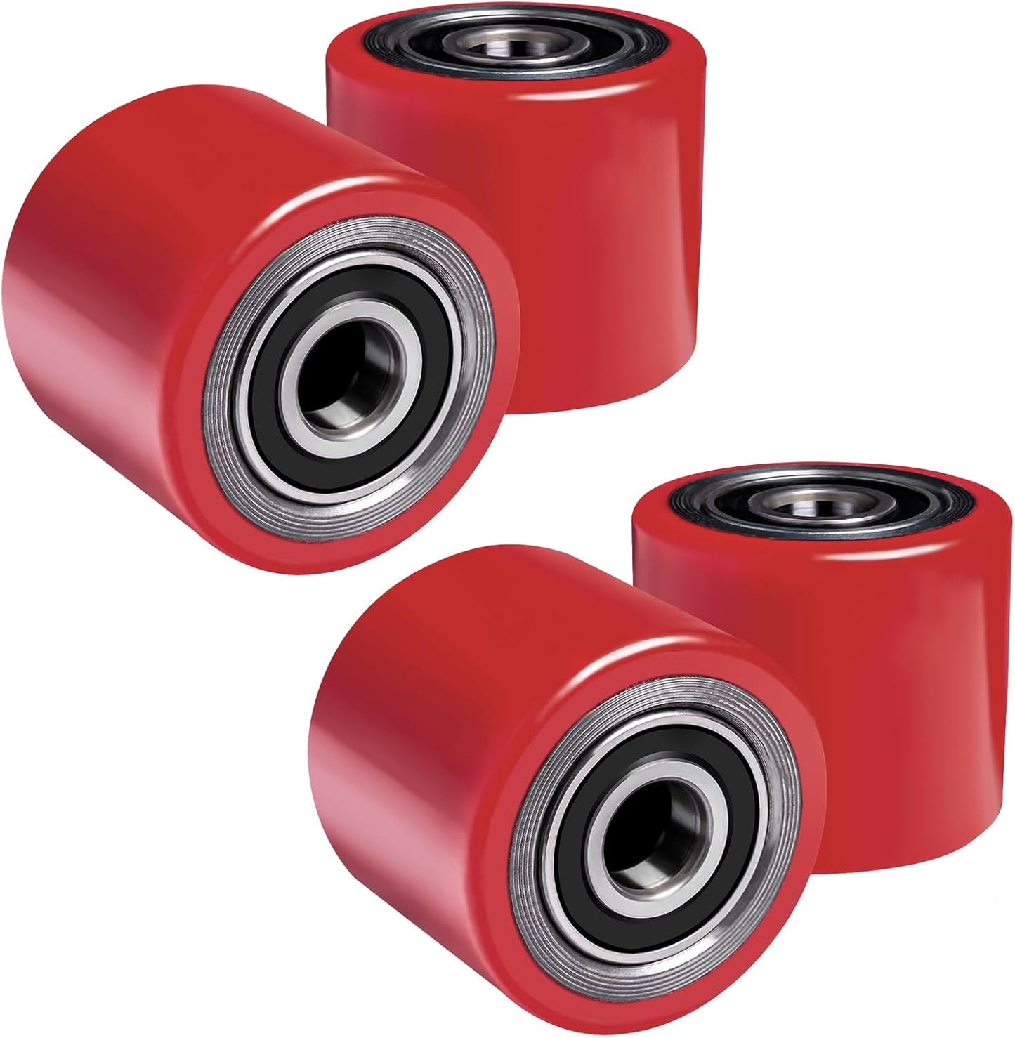 Vrietina 80x60mm PU Hubwagenrollen – 4 Stück