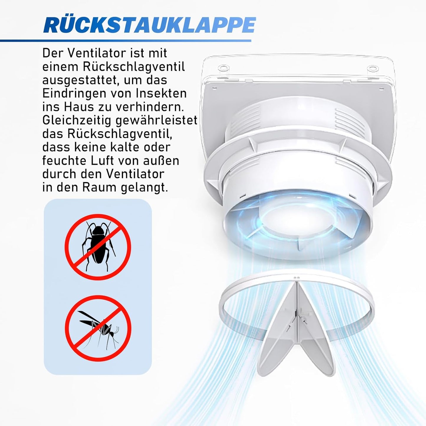 Vrietina Badlüfter mit Temperatur - und Timersteuerung – Automatisch
