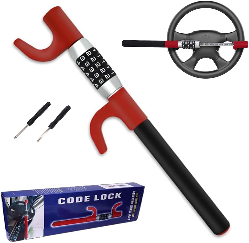 Vrietina Lenkradkralle – 5 - stelliger Code, verstellbar 46–68,5 cm