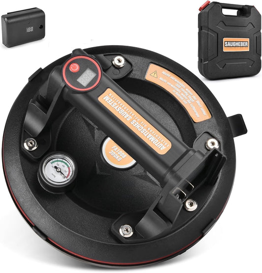 Cordless Electric Vacuum Suction Lifter – Battery Powered, 300kg Load for Glass, Tiles & Panels - Vrietina