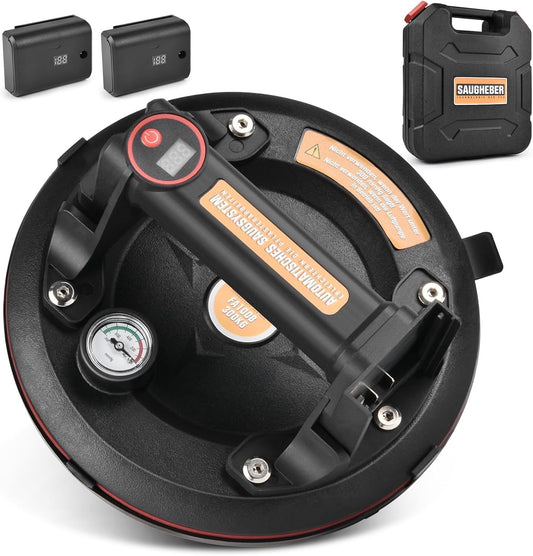 Cordless Electric Vacuum Suction Lifter – Battery Powered, 300kg Load for Glass, Tiles & Panels - Vrietina