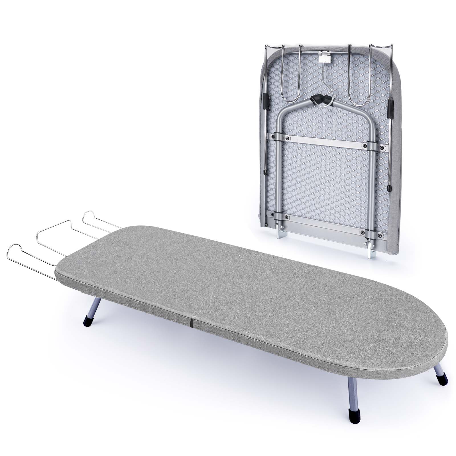 Portable Office Ironing Board – Foldable, Stable Stainless Steel Frame, Heat - Dissipating Metal Grid, 82×31cm - Vrietina