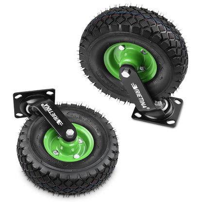 Vrietina 250mm Pneumatische Bockrollen 2 Stück – Tragkraft 270kg