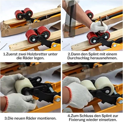 Vrietina 70x60mm Nylon Hubwagenrollen – 4 Stück