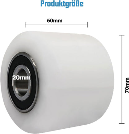 Vrietina 70x60mm Nylon Hubwagenrollen – 4 Stück