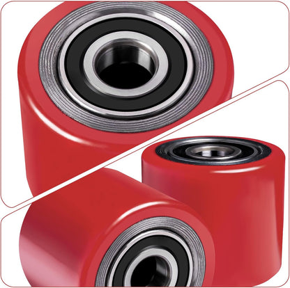 Vrietina 80x50mm PU Hubwagenrollen – 4 Stück