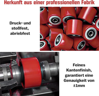 Vrietina 80x60mm PU Hubwagenrollen – 4 Stück