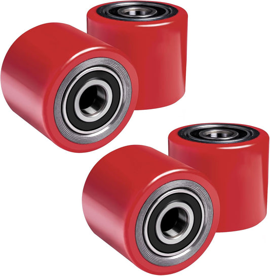 Vrietina 80x60mm PU Hubwagenrollen – 4 Stück