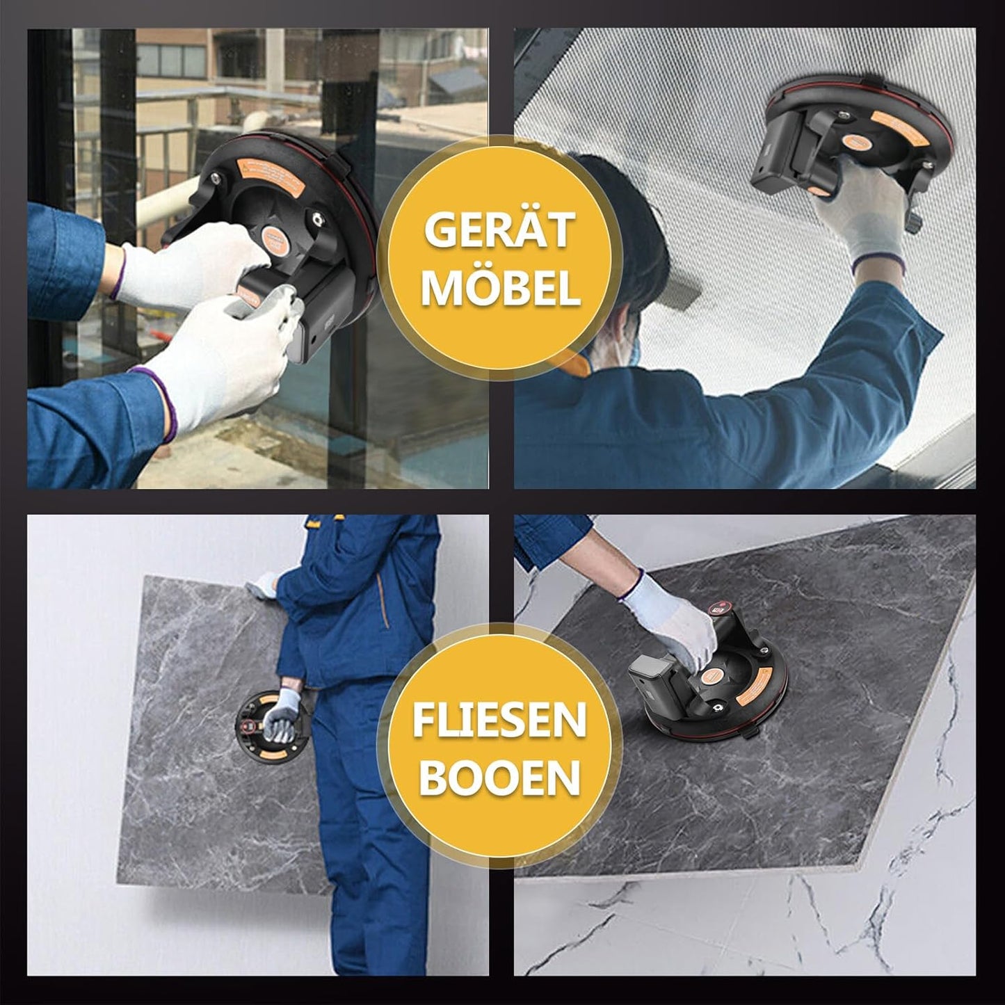 Vrietina Elektrischer Vakuumsaugheber – 200 mm, Auto - Nachfüllung