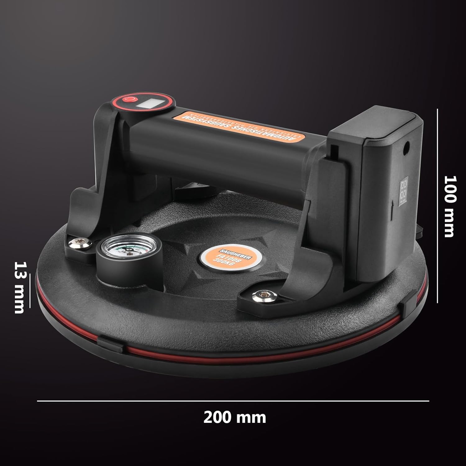 Vrietina Elektrischer Vakuumsaugheber – 200 mm, Auto - Nachfüllung