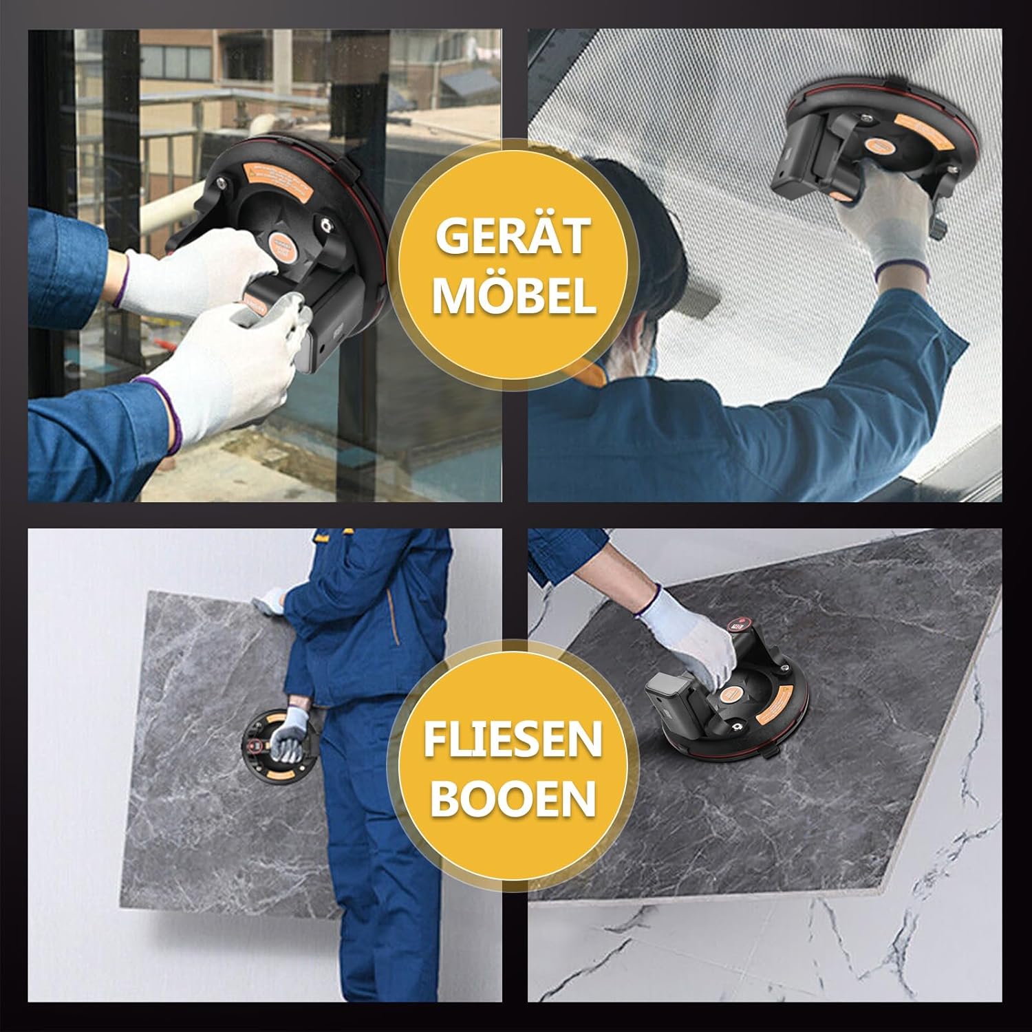 Vrietina Elektrischer Vakuumsaugheber – Drucksensor & Automatik