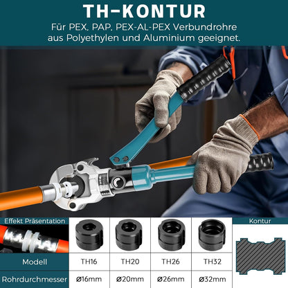 Vrietina Hydraulische Presszange Set – Professionelles Rohrpressen