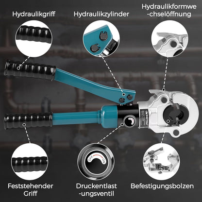 Vrietina Hydraulische Presszange Set – Professionelles Rohrpressen