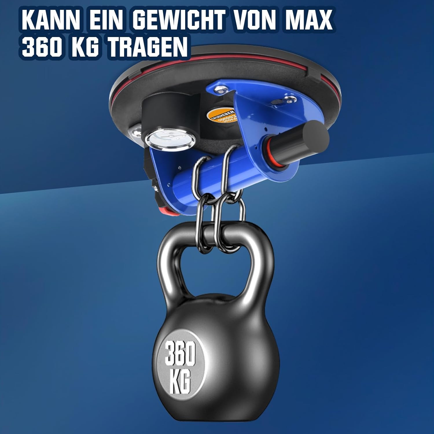 Vrietina Manometer - Saugheber Set – 2 Stück, Handpumpe, Edelstahl