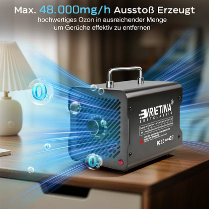 Vrietina Ozon - Generator 48.000 mg/h Geruch & Schimmel entfernen