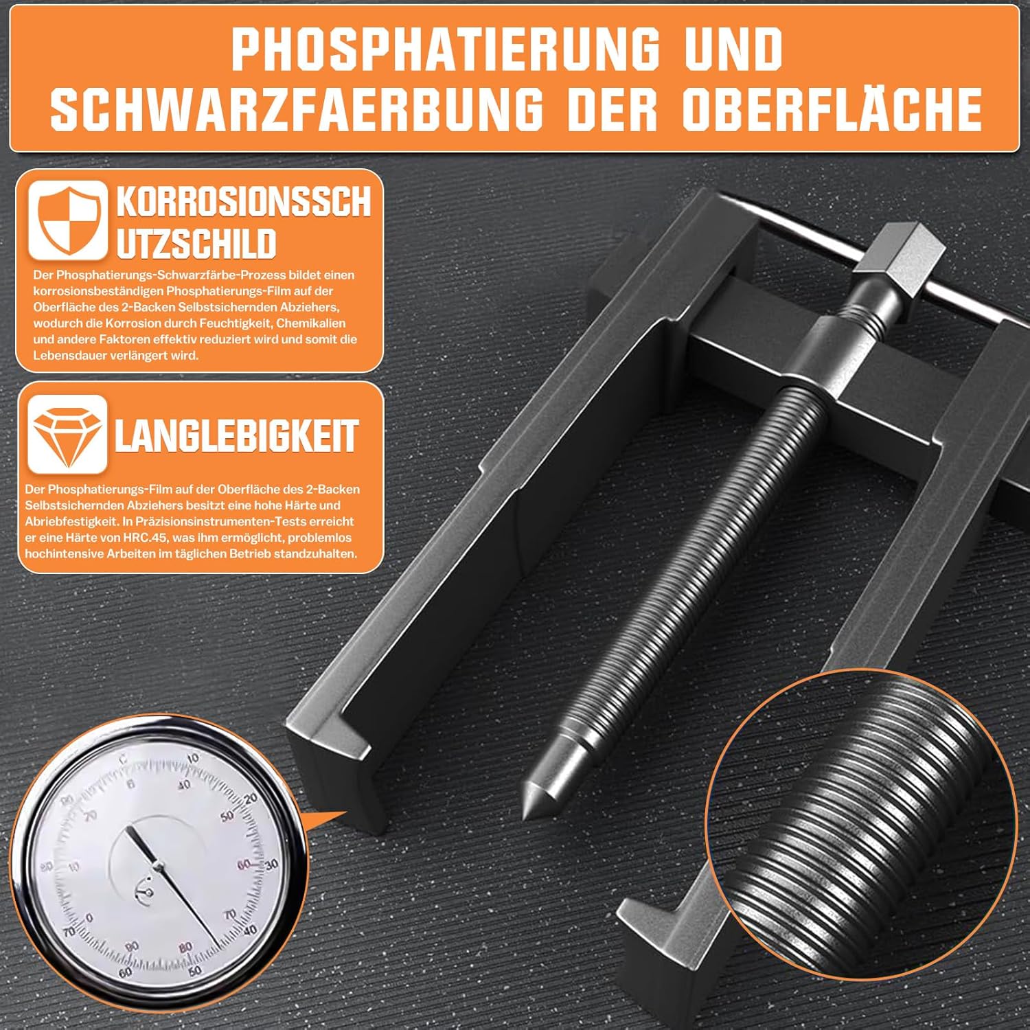 Vrietina Zweibacken - Lagerabzieher Set 3/4/6/8, Innen/Außen