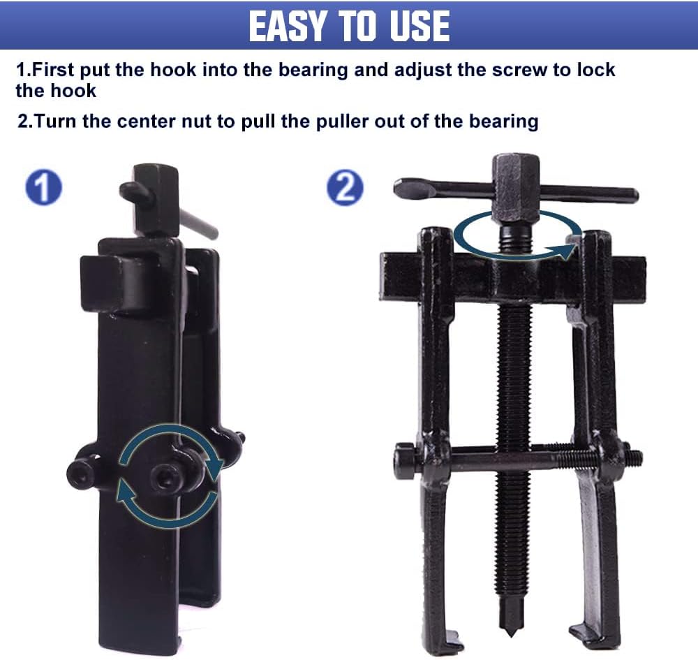 Vrietina Zweibacken - Lagerabzieher Set 4 - teilig (2"/3"/4"/6")