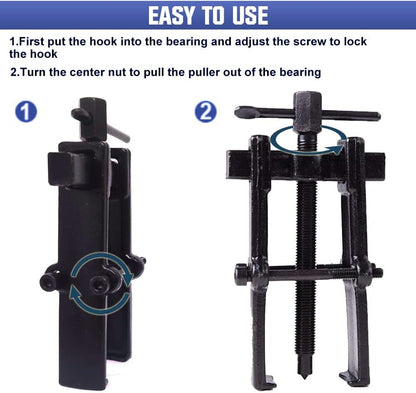 Vrietina Zweibacken - Lagerabzieher Set 4 - teilig (2"/3"/4"/6")