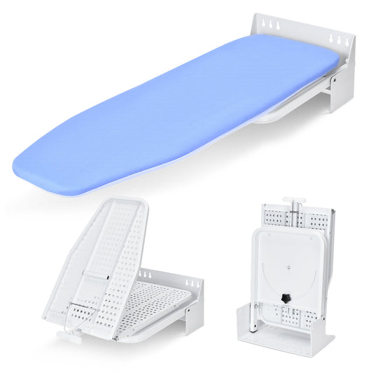 Wall - Mounted Folding Ironing Board – Space - Saving, Sturdy & Heat - Resistant, 38.7" - Vrietina